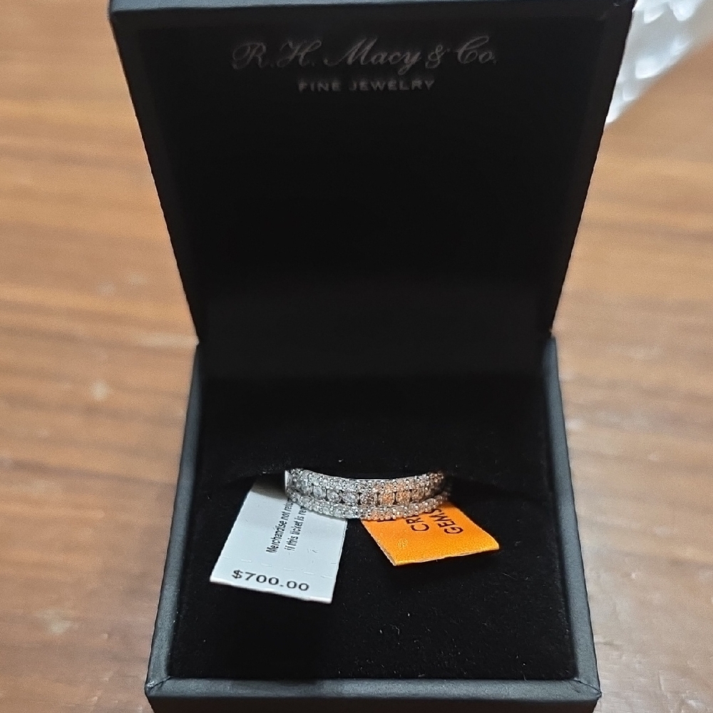 6.5 , Silver Women's 3/4 Real DIAMOND  Ring!!!